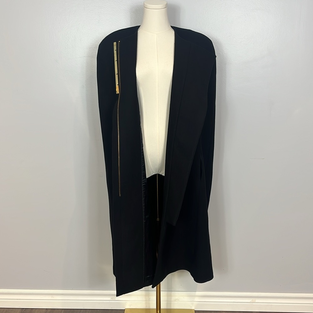 Malene Birger Graziano Black Wool Cape - Picture 11 of 17